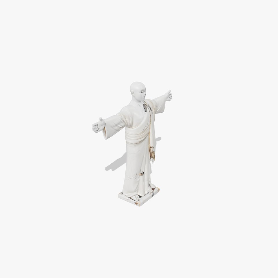 Buddhist Monk Statue model pack