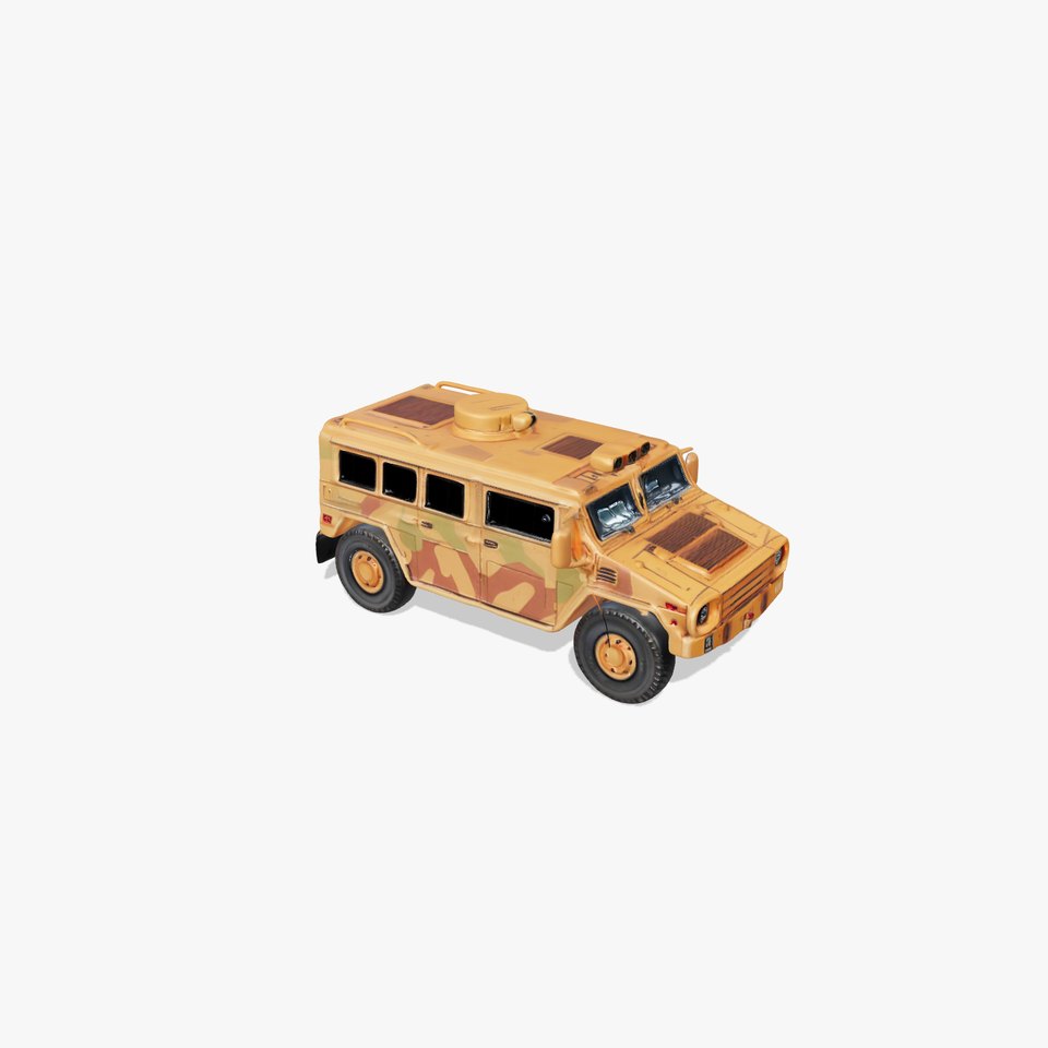Desert Camouflage Armored Vehicle model pack