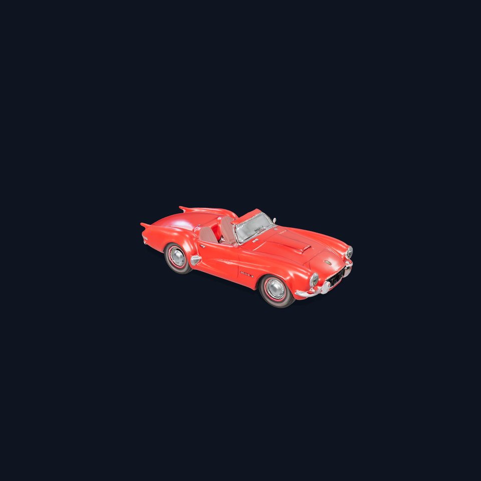 Classic Red Convertible model pack