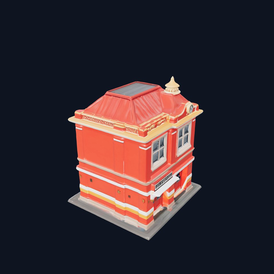 Classic Brick Fire Station model pack