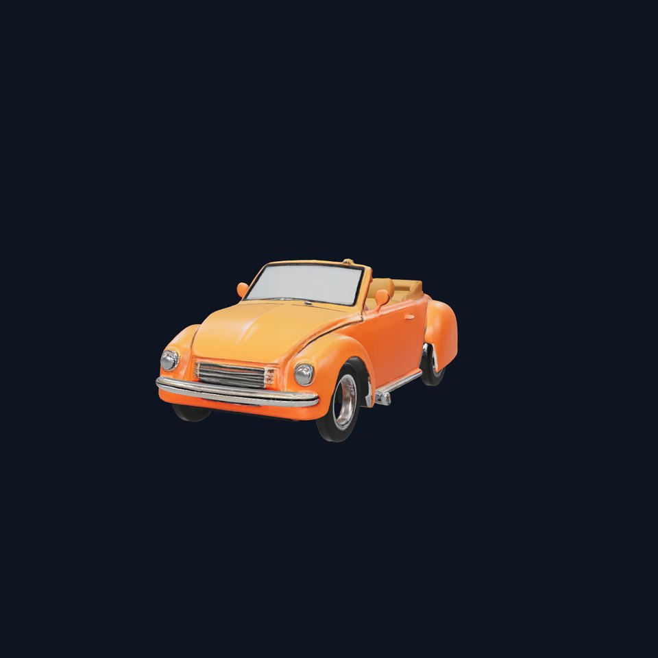 Orange Classic Convertible model pack