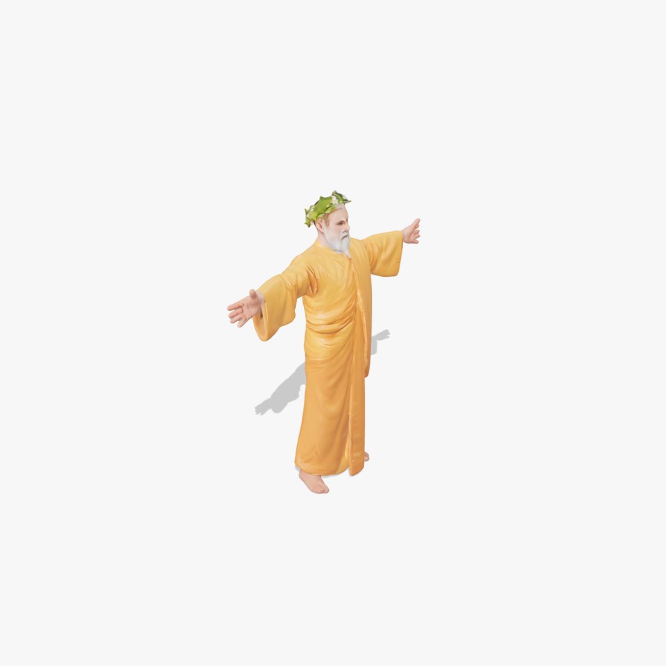 Golden Sage Robe model pack