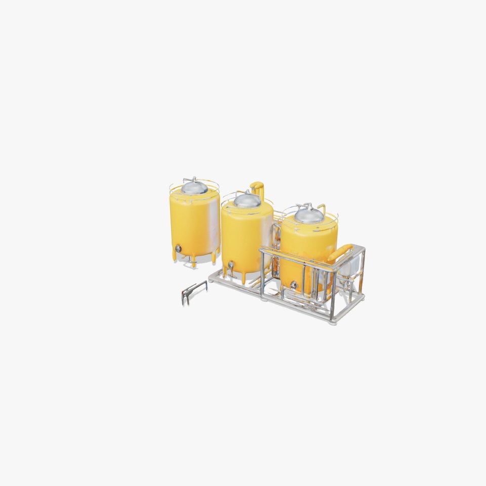 Industrial Yellow Tank model pack