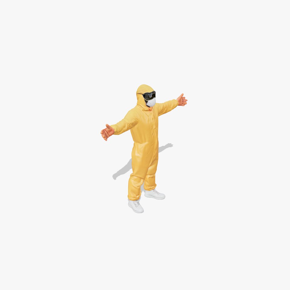 Yellow Protective Suit model pack