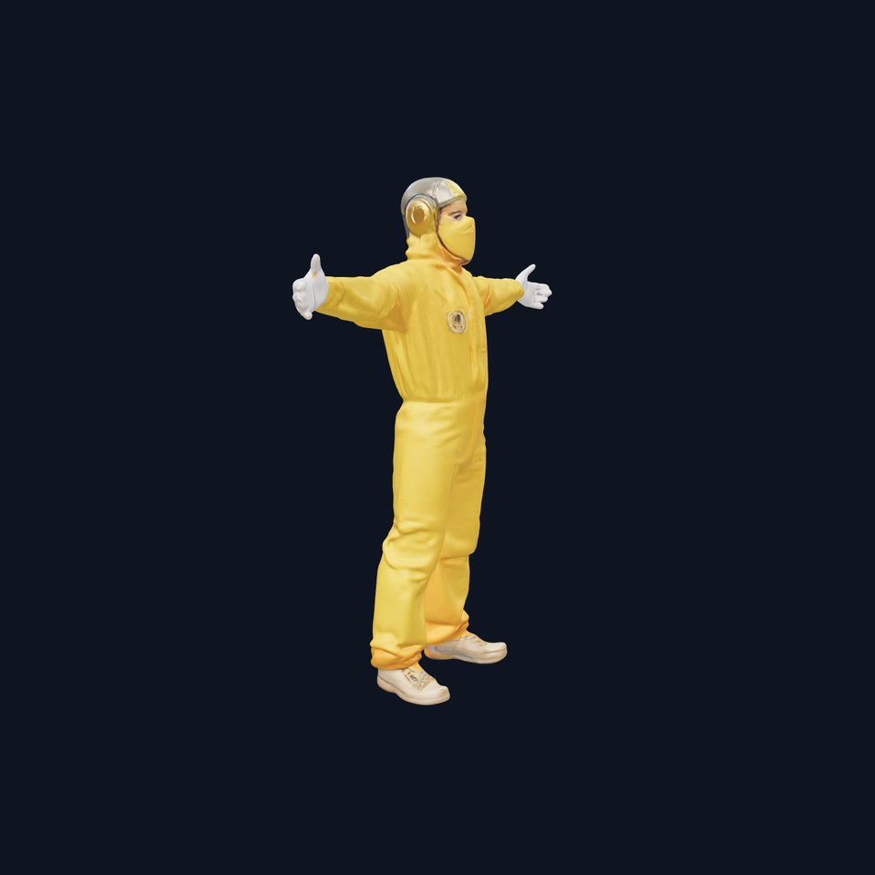 Protective Yellow Suit model pack