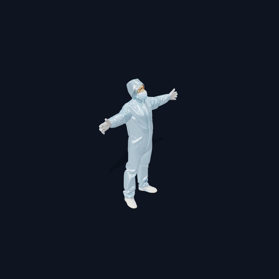 Protective Coverall Suit model pack