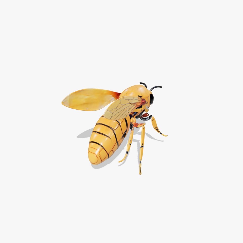 Golden Robotic Bee model pack