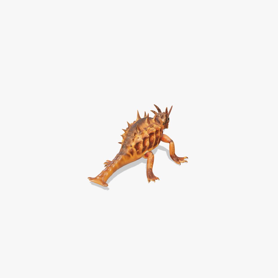 Spiky Horned Lizard model pack