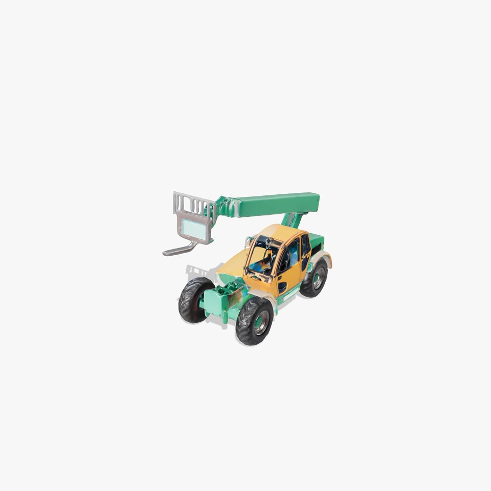 Industrial Green Telehandler model pack