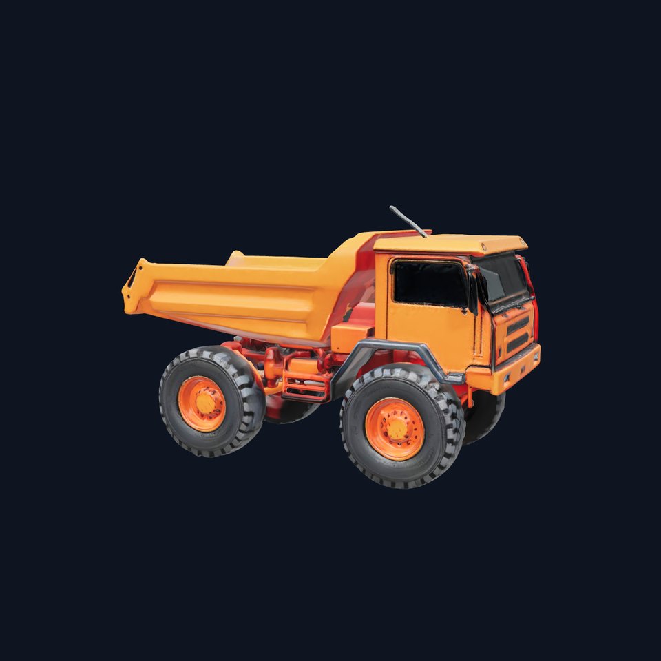 Orange Dump Truck model pack