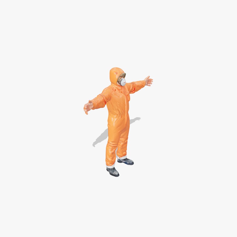 Orange Hazmat Suit model pack