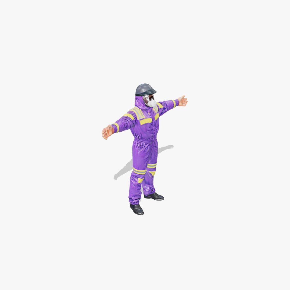 Violet Hazmat Suit model pack