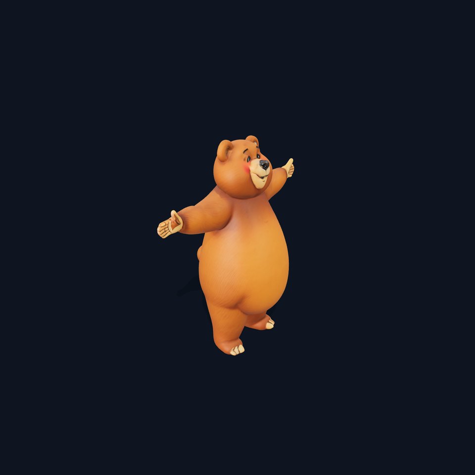 Charming Teddy Bear model pack