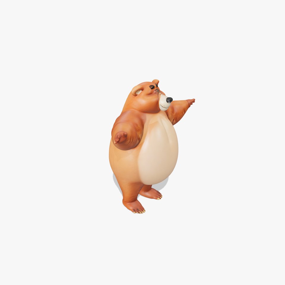 Smiling Bear Character model pack