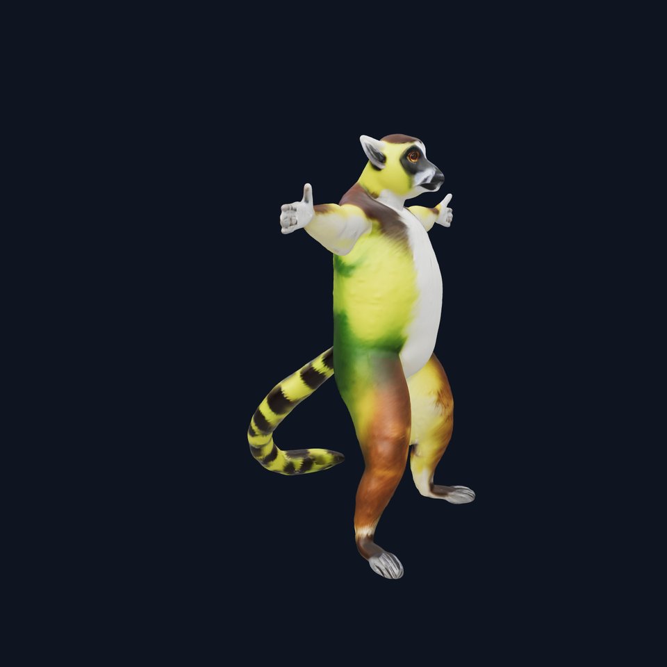 Vibrant Lemur model pack