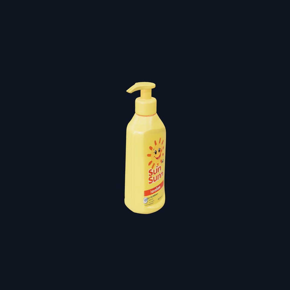 Sunny Lotion Bottle model pack