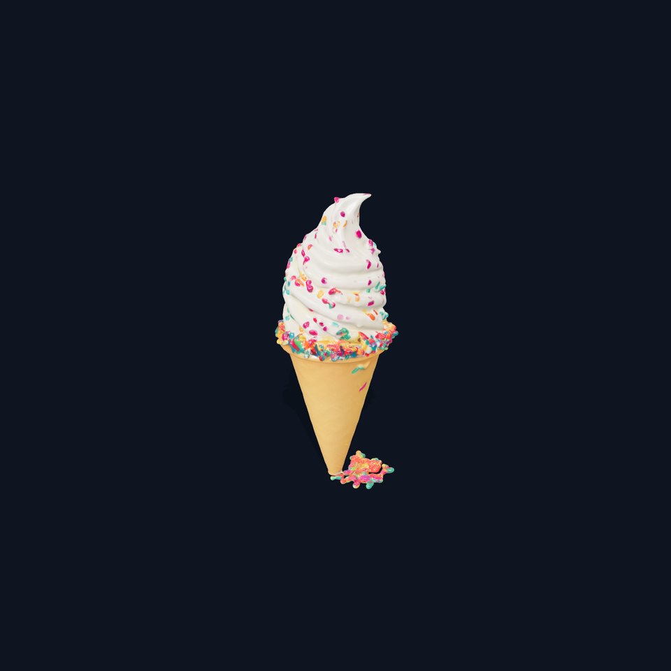 Vanilla Cone Sprinkles model pack