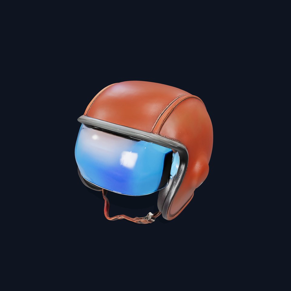 Vintage Brown Helmet model pack