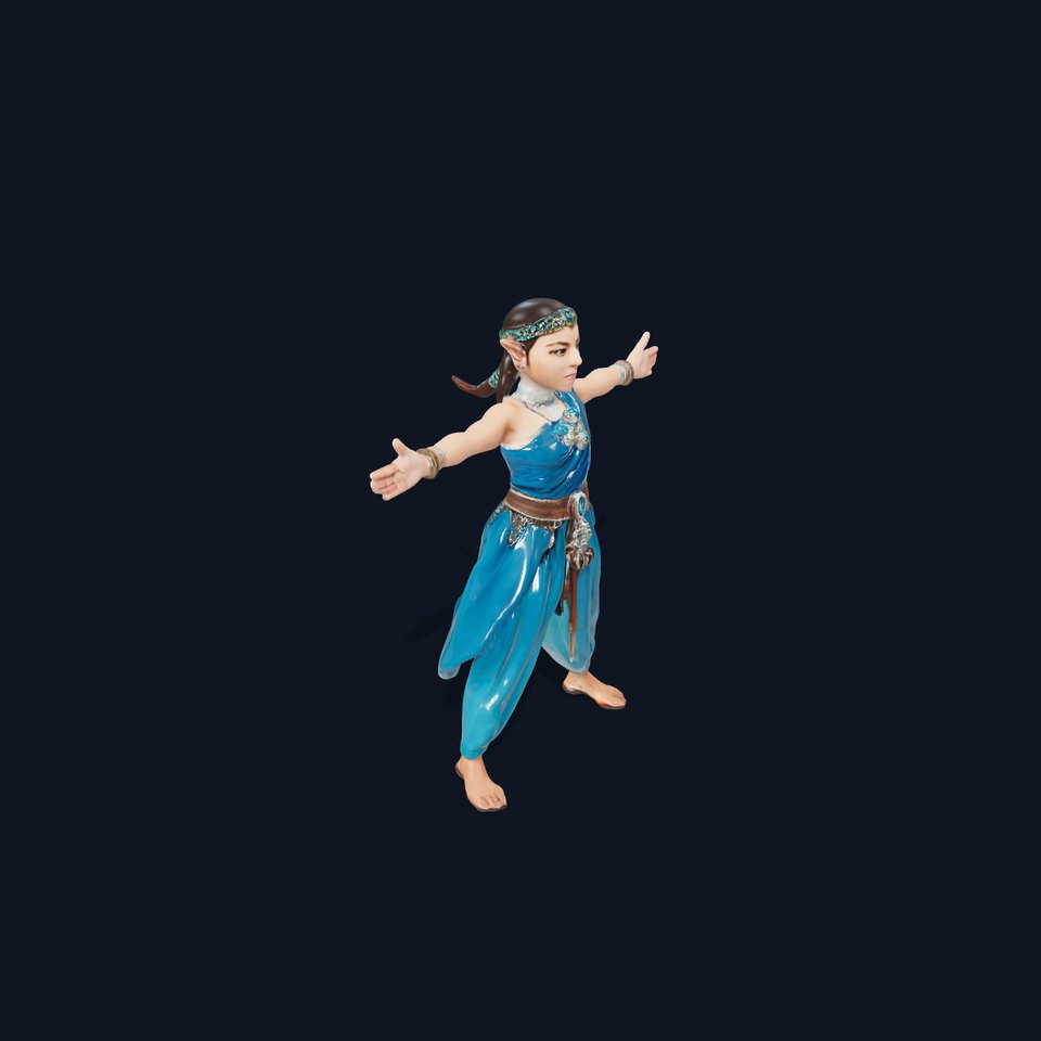 Elegant Elven Warrior model pack