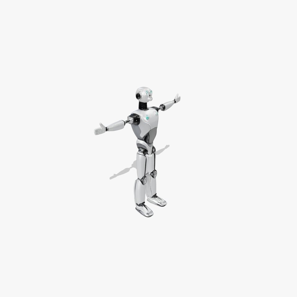 Humanoid Silver Robot model pack
