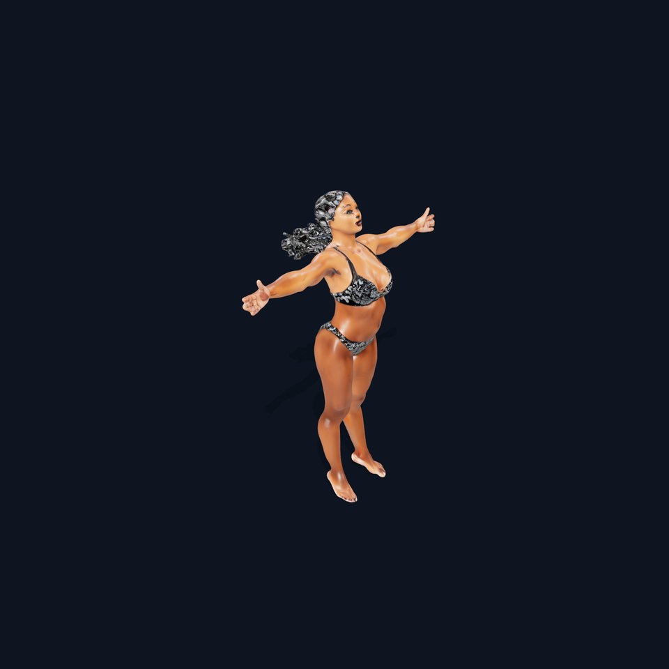 Patterned Swimwear Female model pack