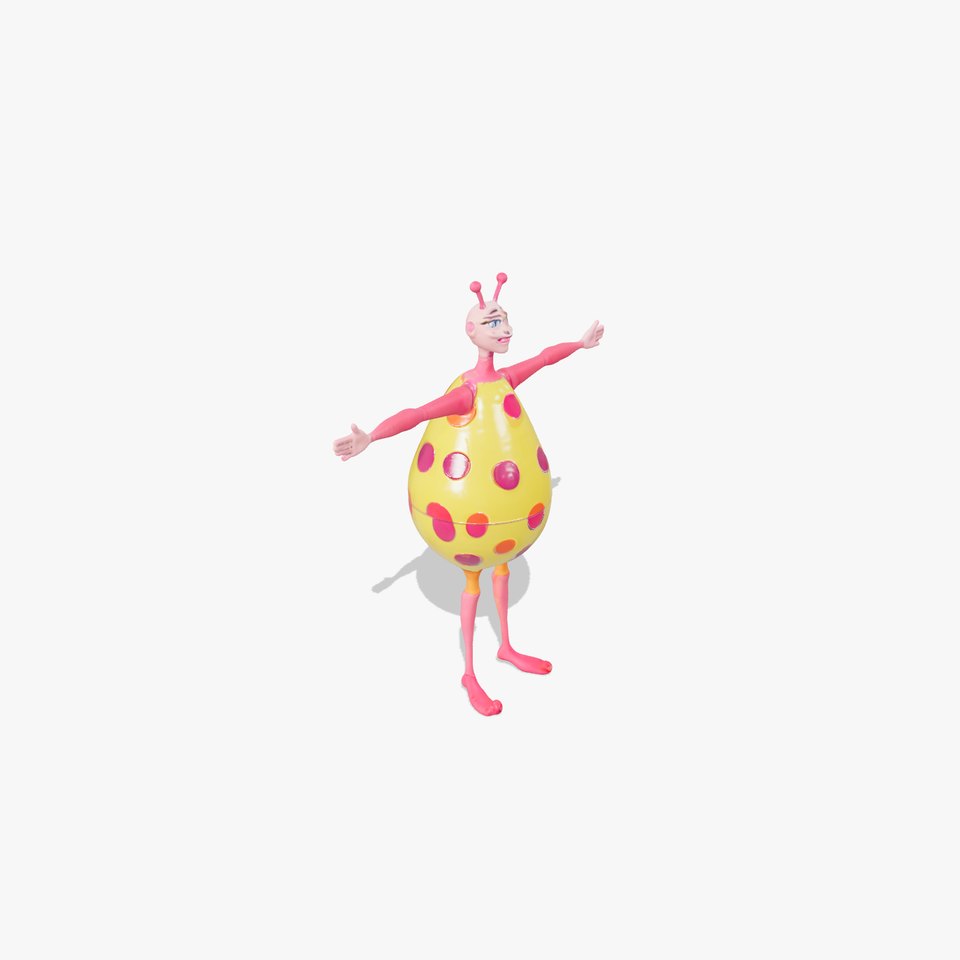 Polka Dot Alien model pack