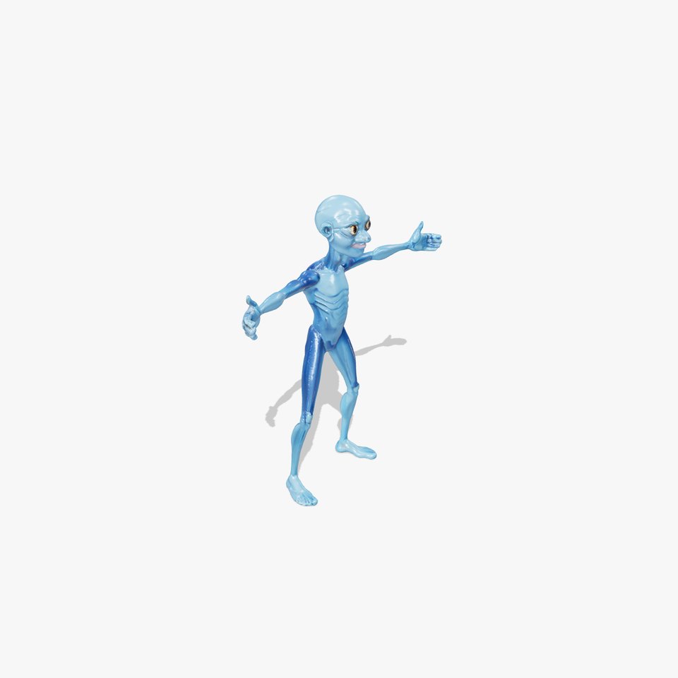 Blue Alien Character model pack