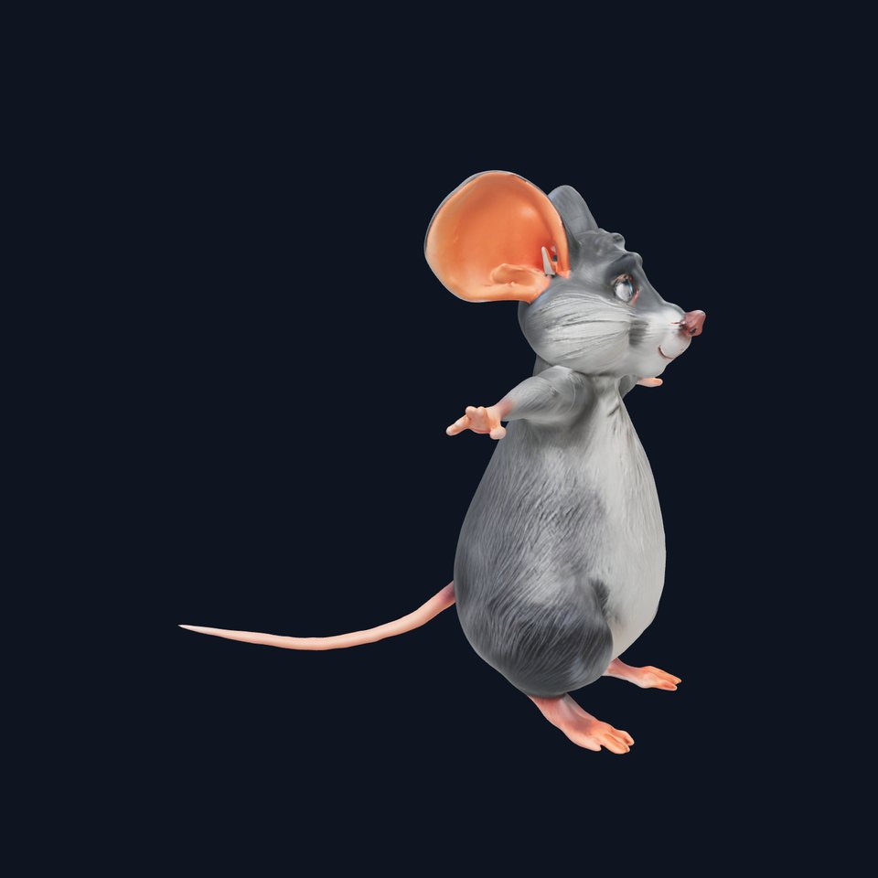 Animated Grey Mouse model pack