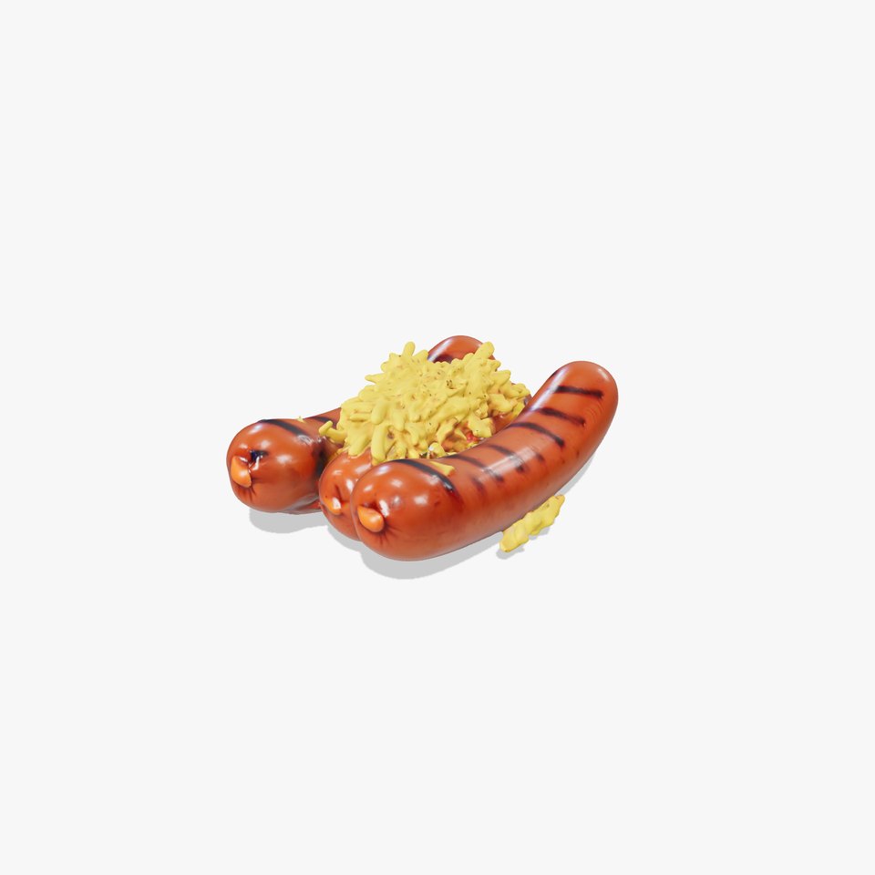 Grilled Sausage Plate model pack