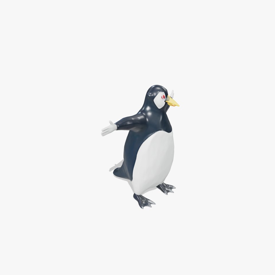 Charming Penguin Character model pack