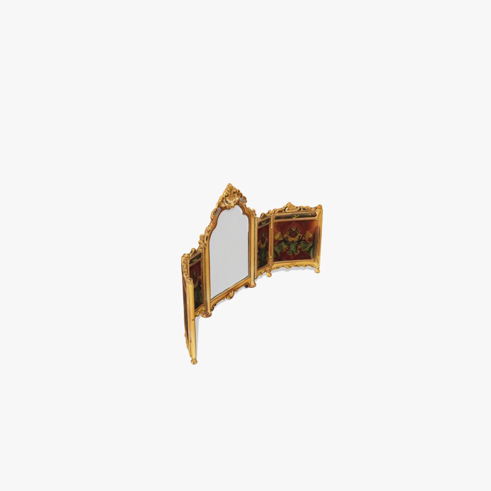 Ornate Gold Mirror model pack