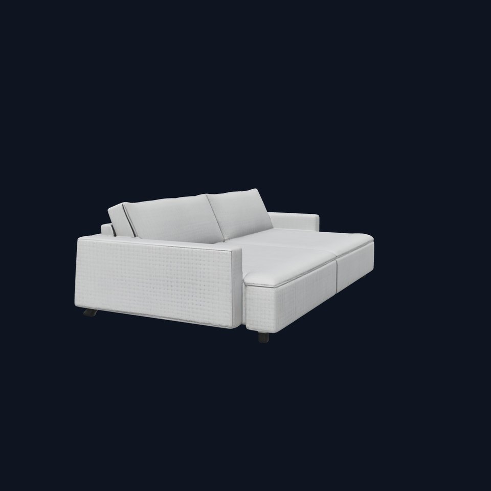 Modern Gray Sofa model pack