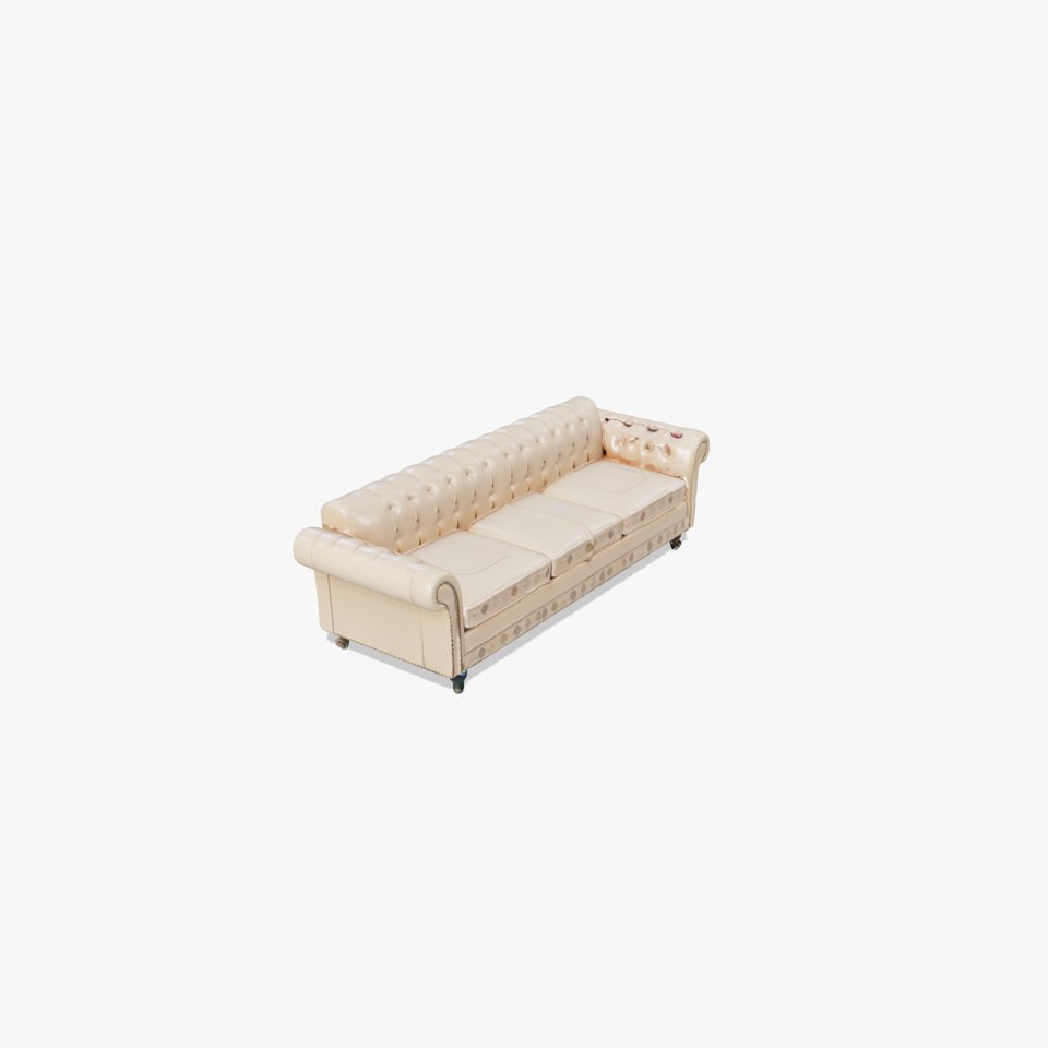 Elegant Beige Sofa model pack