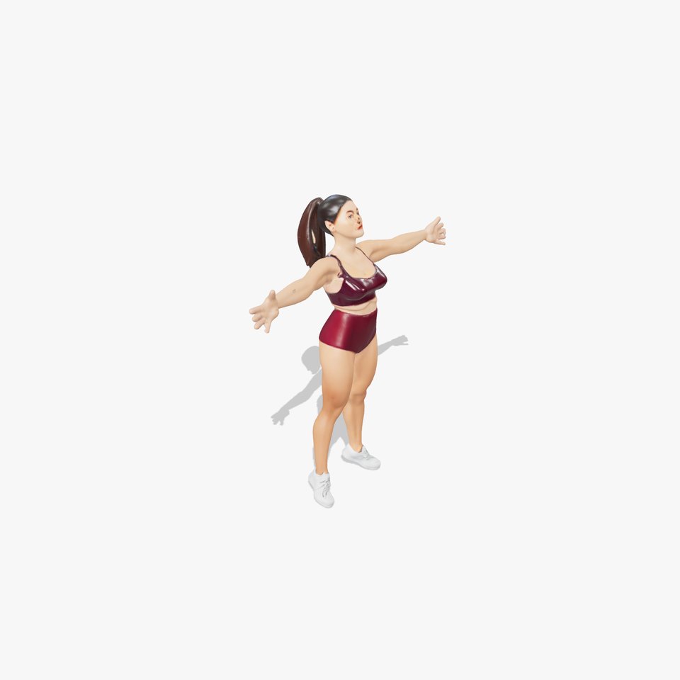 Athletic Burgundy Activewear model pack