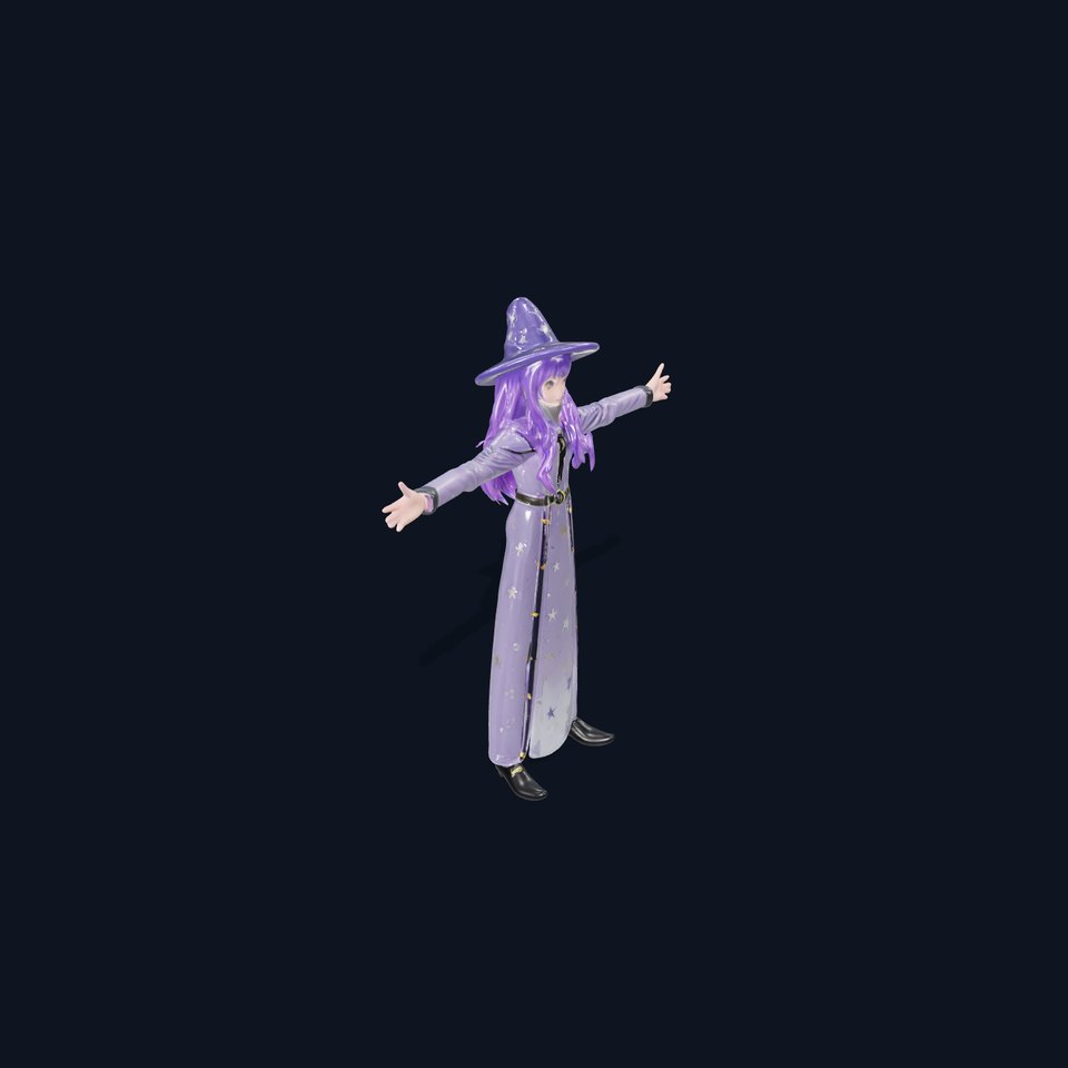Starry Sorceress Outfit model pack