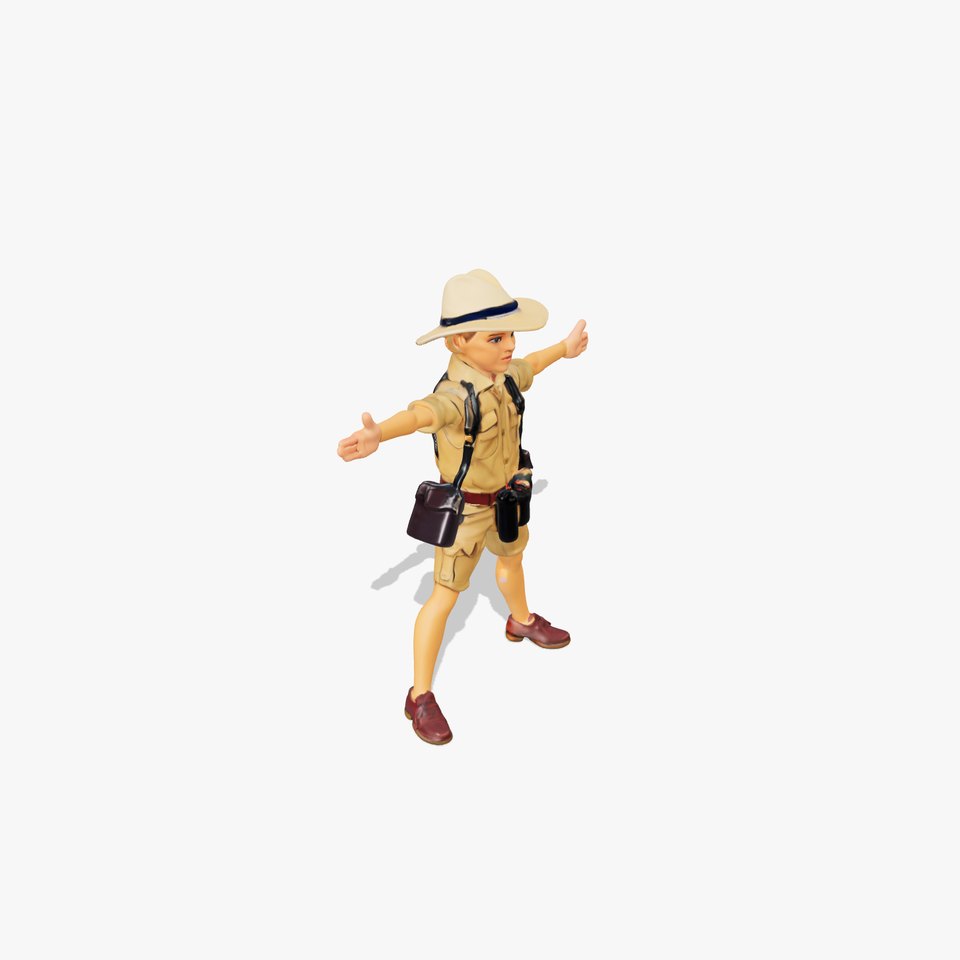 Adventurous Explorer Kid model pack