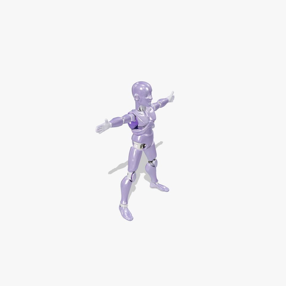 Purple Articulation Dummy model pack