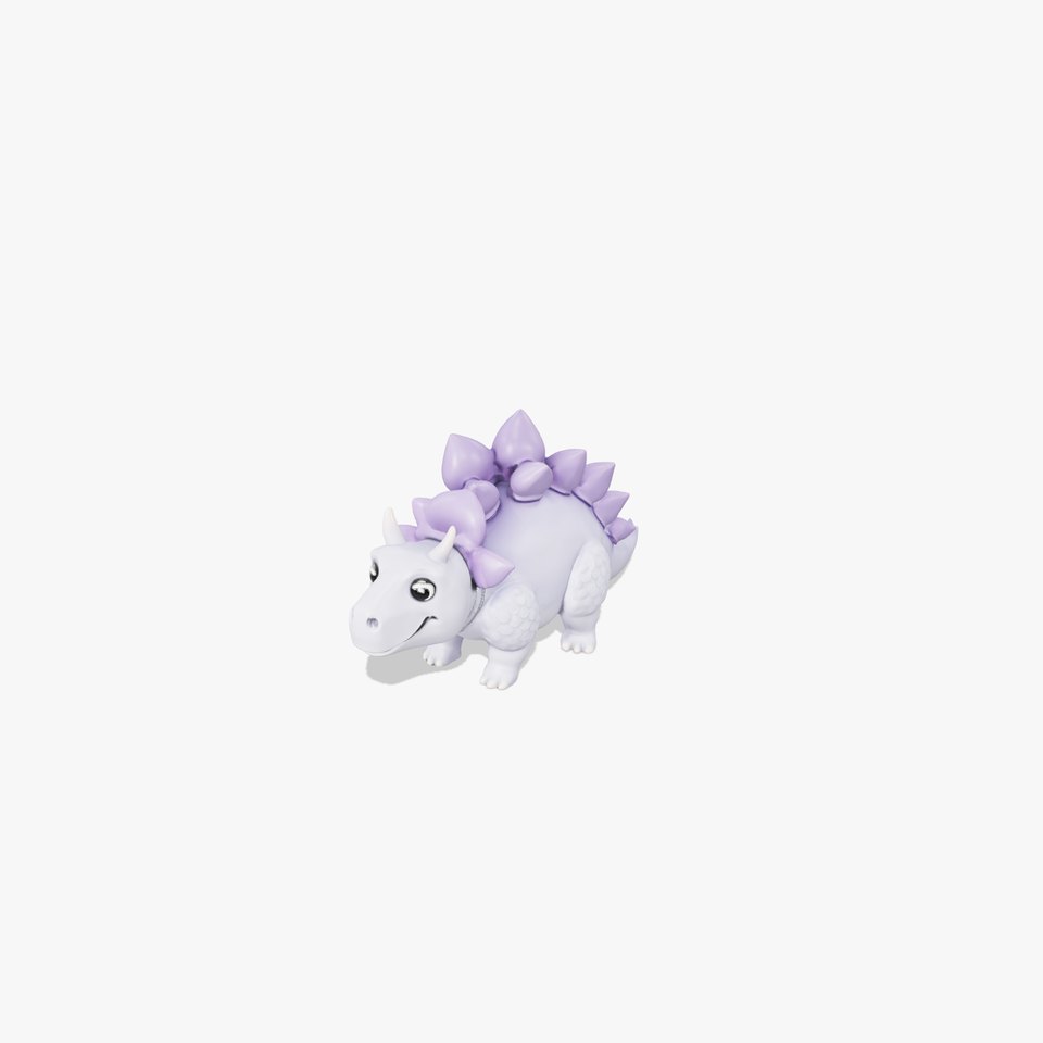 Lilac Dinosaur Toy model pack