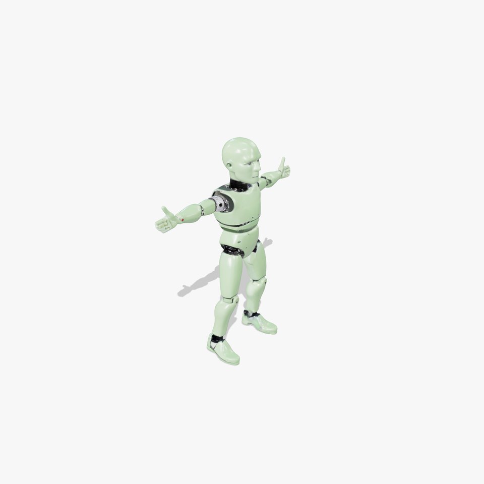 Green Humanoid Robot model pack