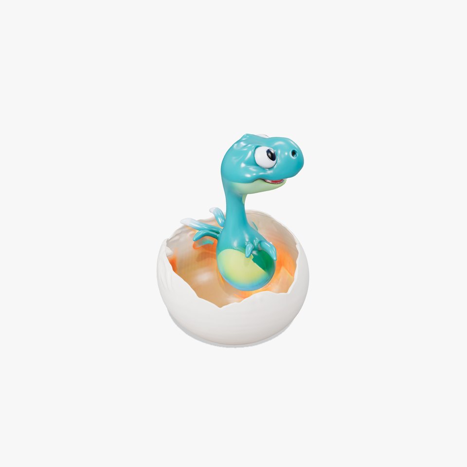 Dino Eggshell Surprise model pack