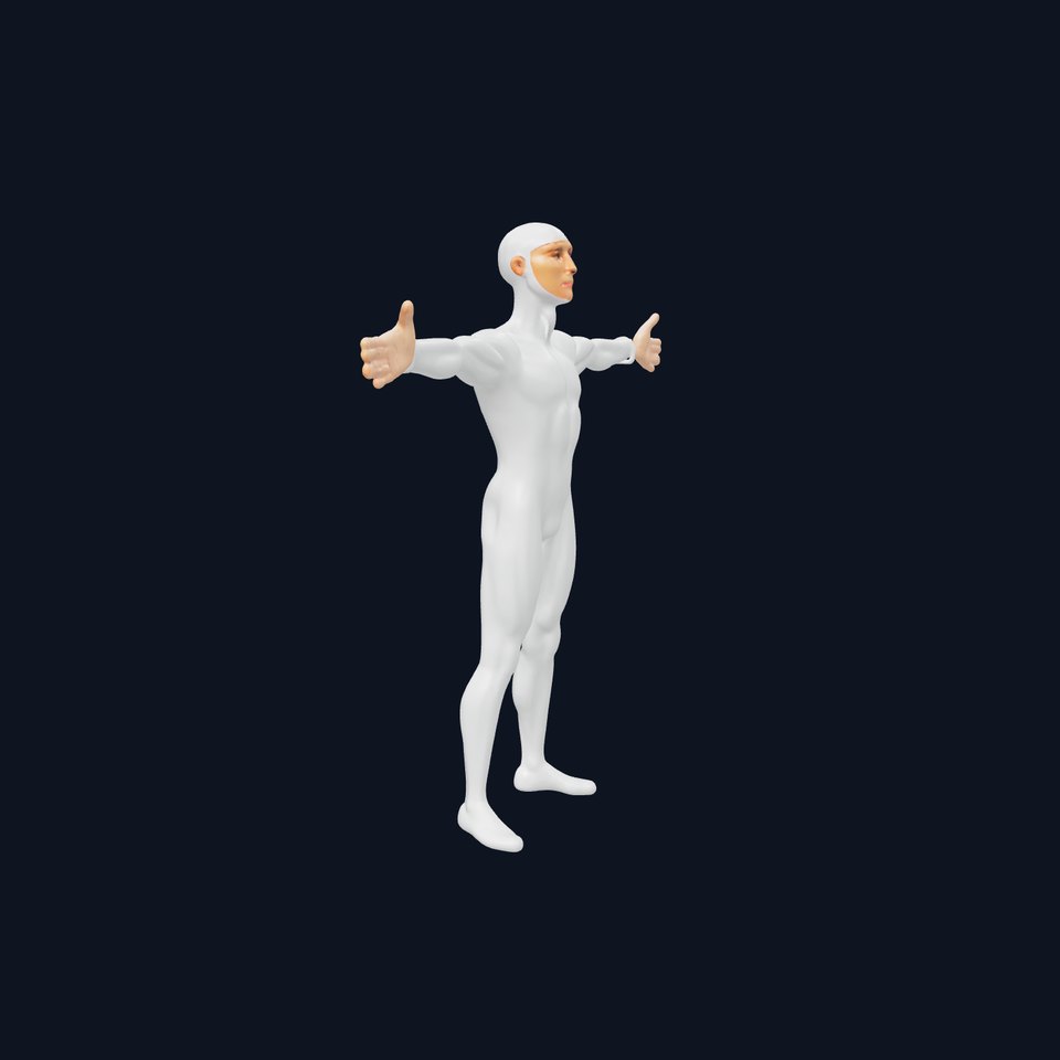 Sleek White Human model pack