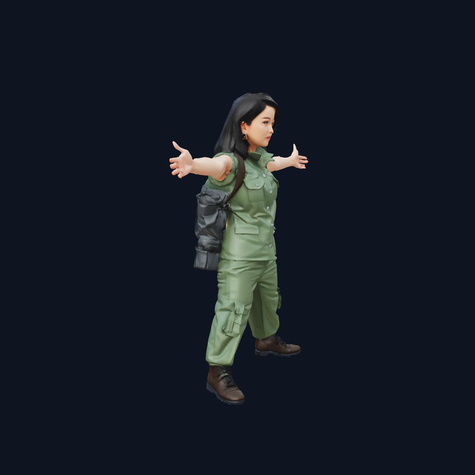 Adventurer Outfit Green model pack