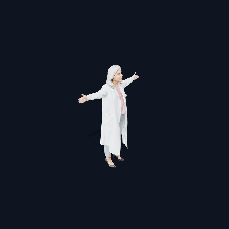 Senior Doctor Attire model pack