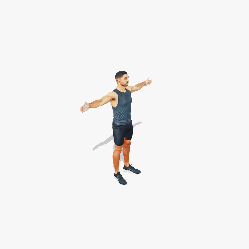 Athletic Fitness Pose model pack