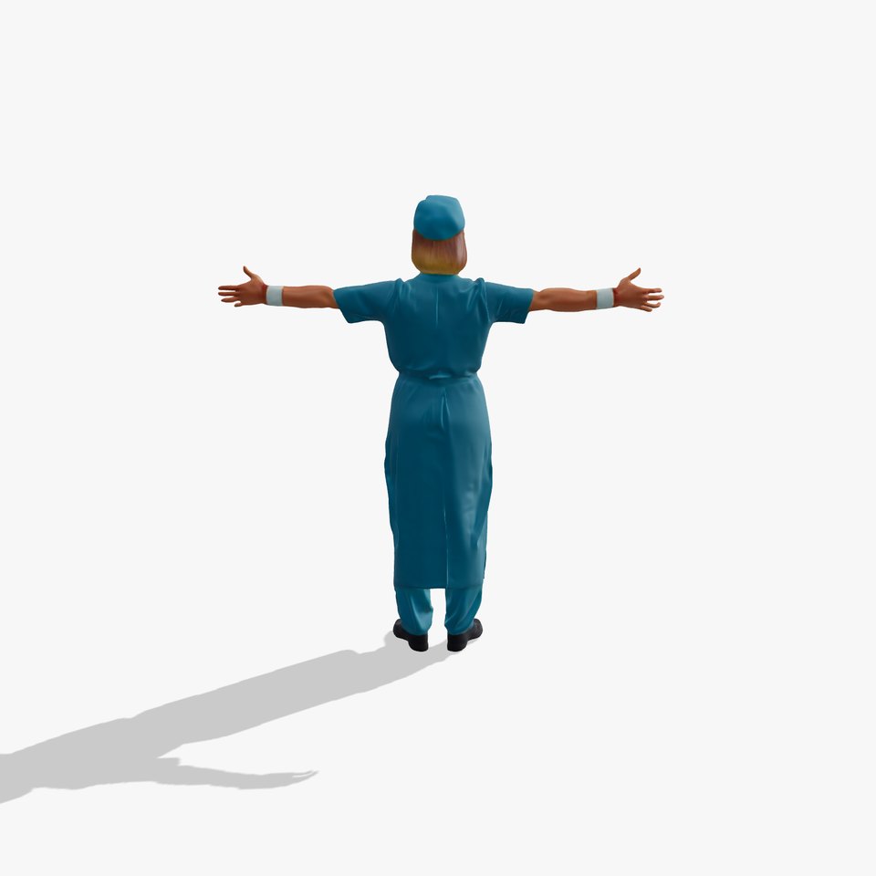 Surgical Nurse Uniform model pack