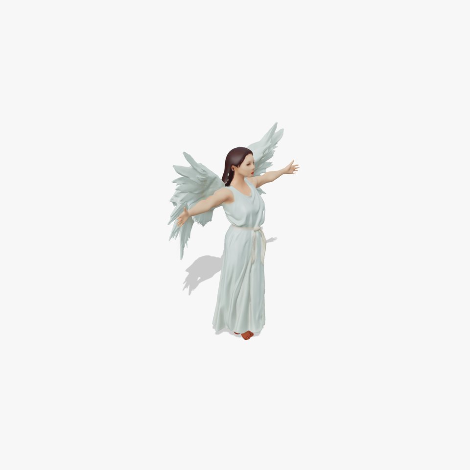 Serene Angelic Figure model pack