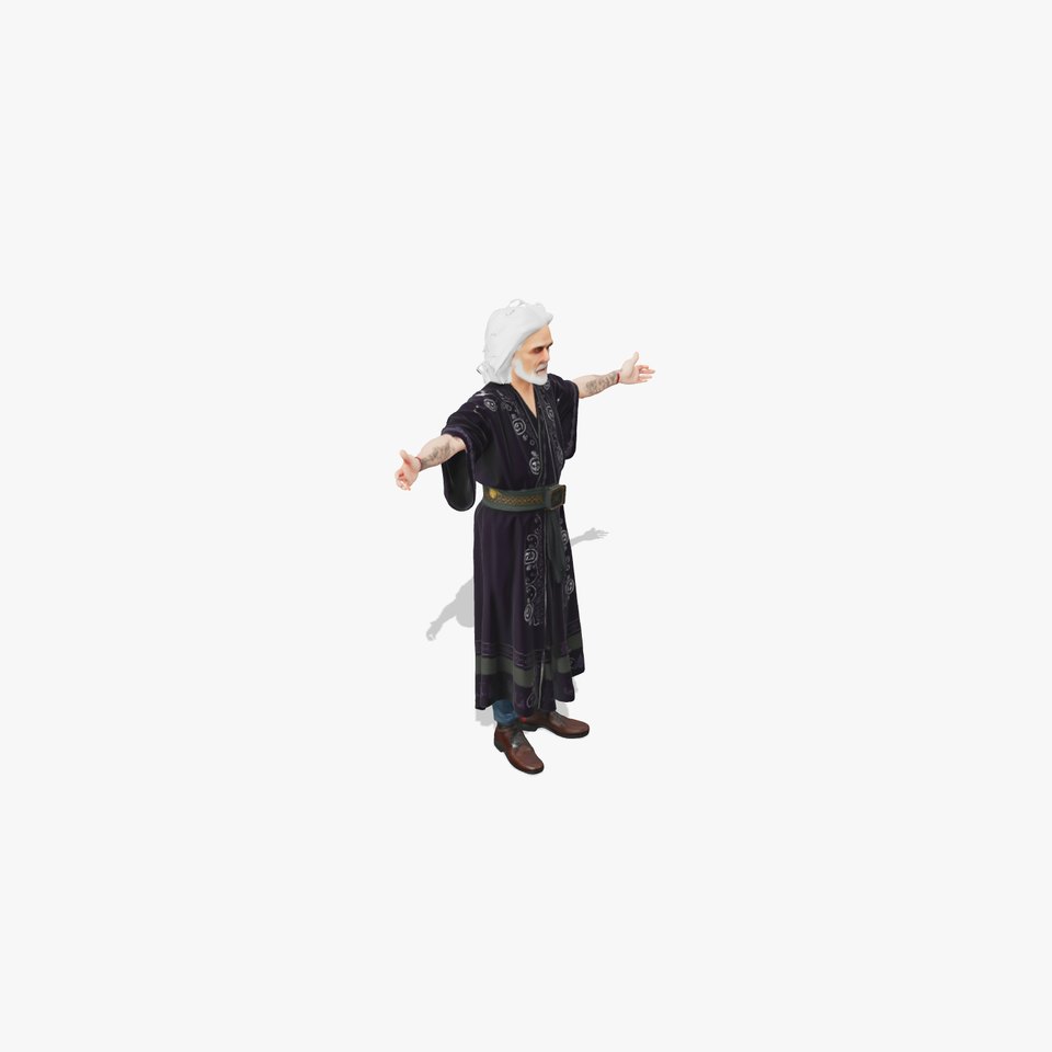 Mystic Elder Robe model pack