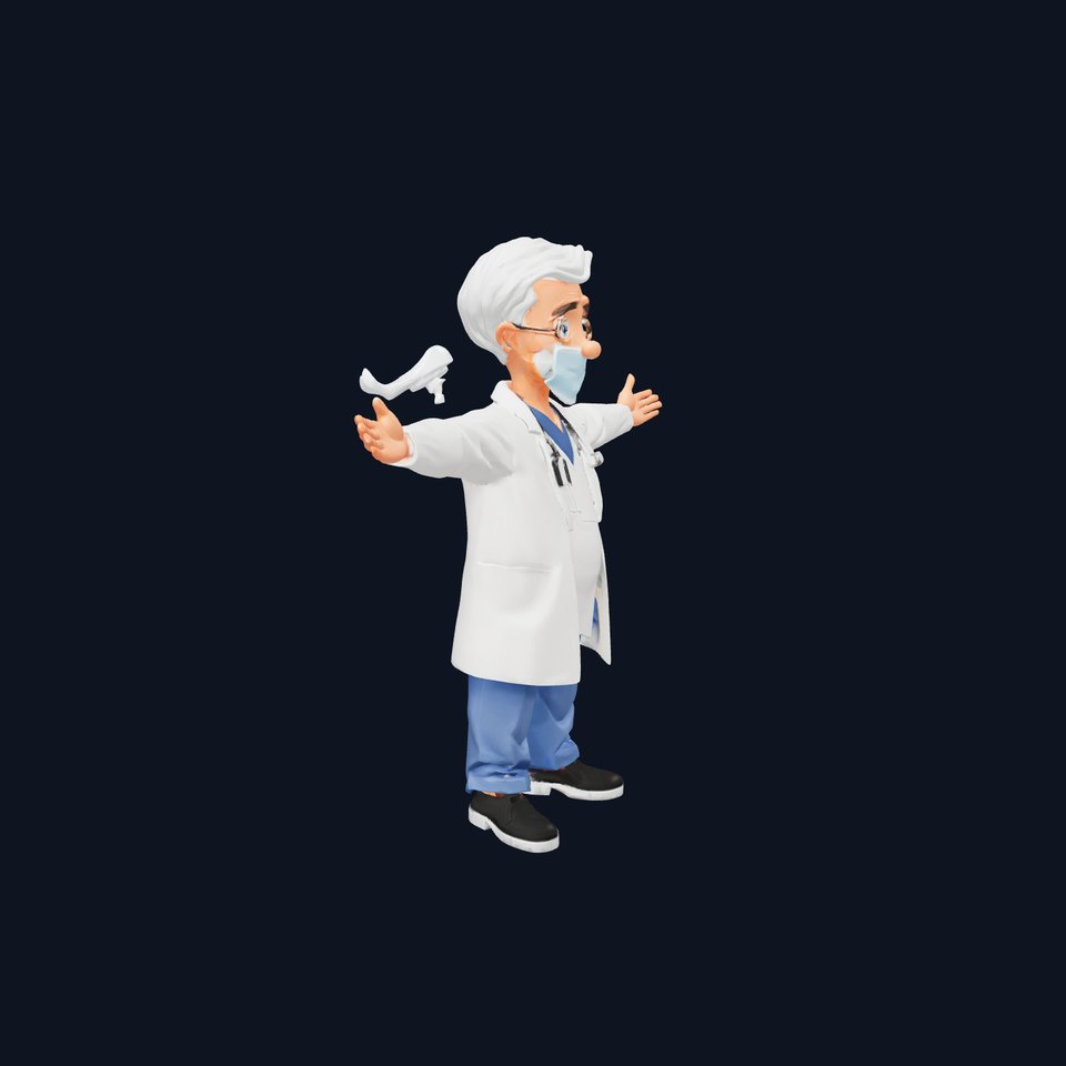 Animated Doctor Character model pack