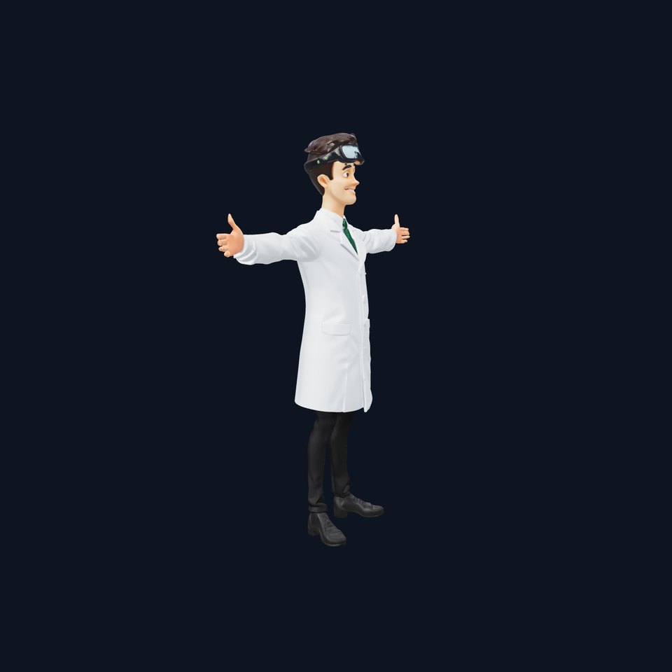 Scientist Character model pack