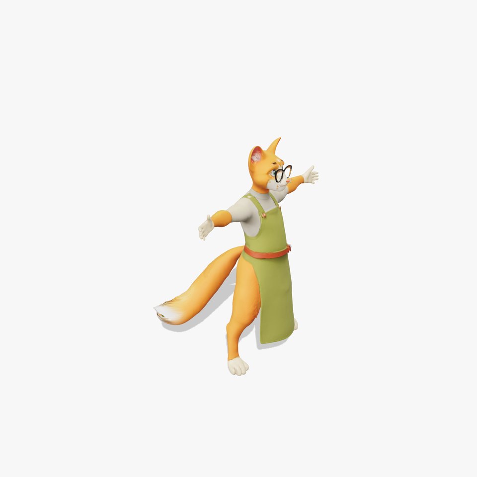 Charming Feline Chef model pack